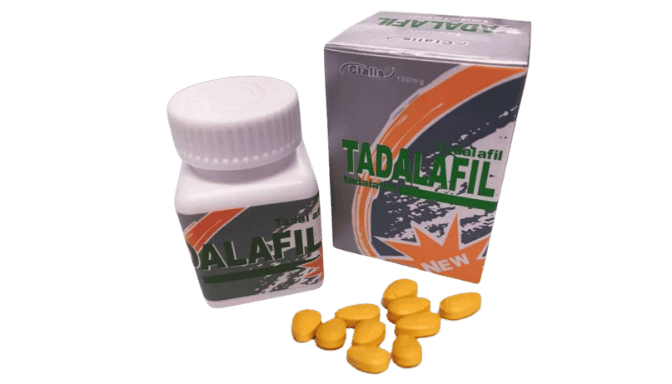 Tadalafil pills and packaging. Cialis alternative.